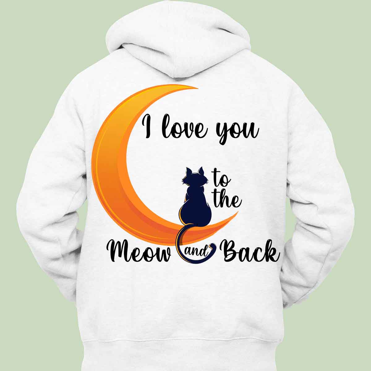 Meow and Back - Hoodie Unisex Backprint