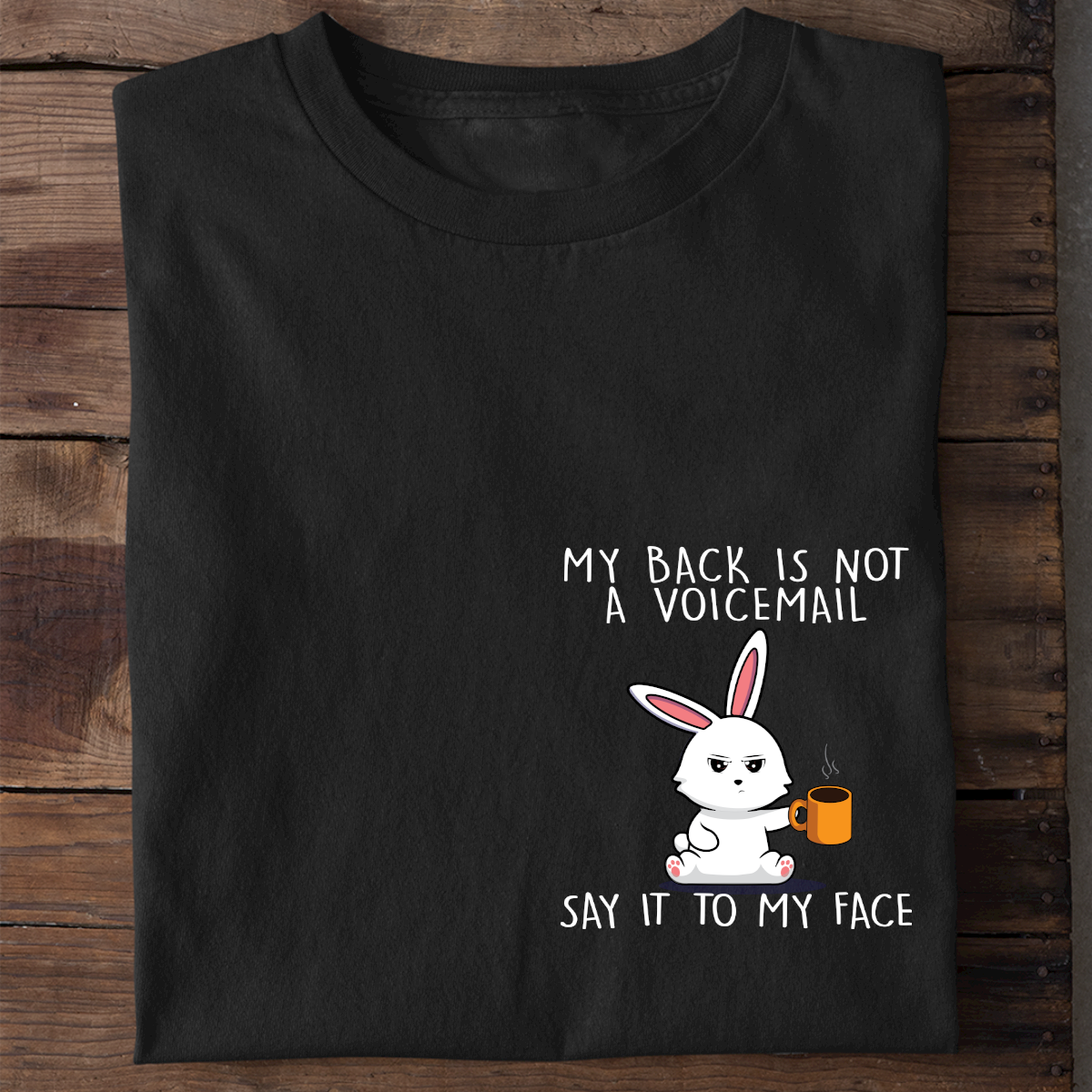 Voicemail Cute Bunny - Shirt Unisex Chest