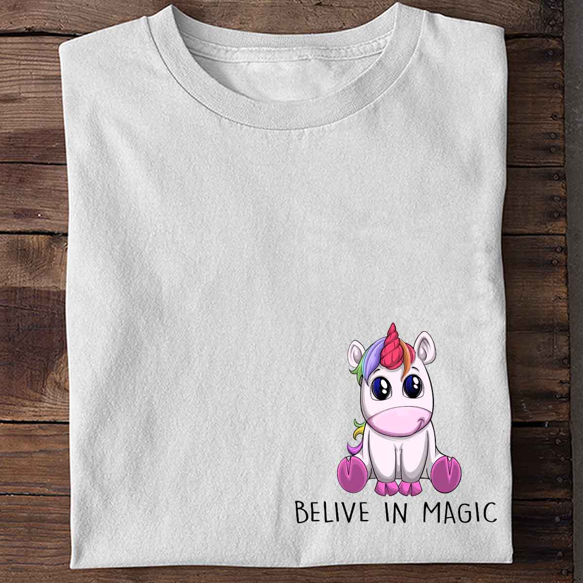 Belive Unicorn - Shirt Unisex Chest