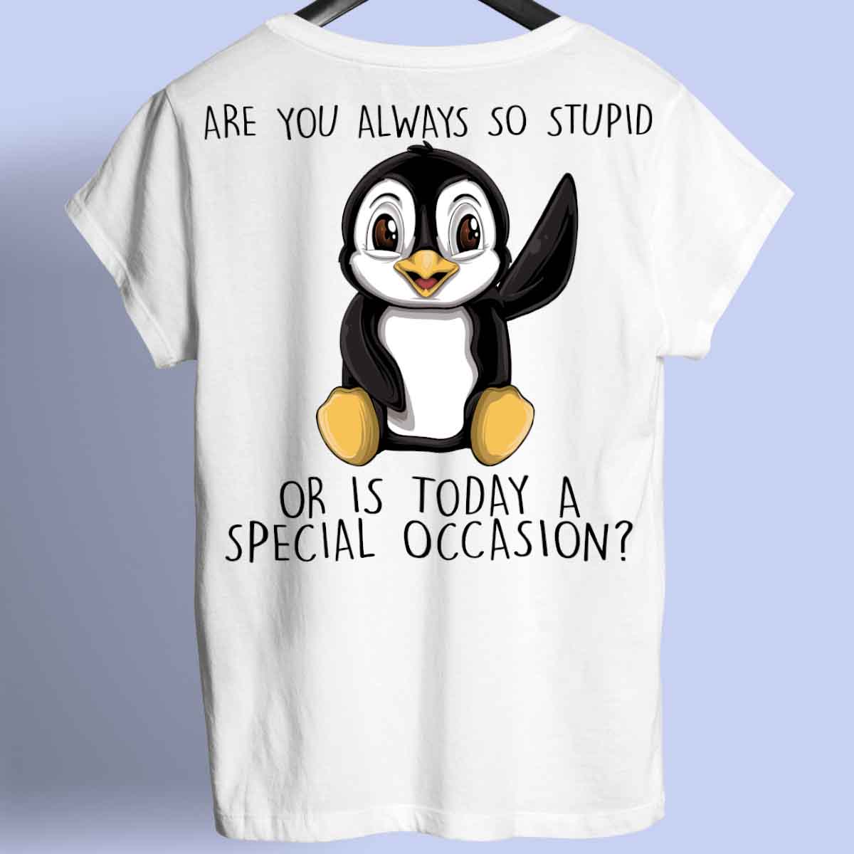 Occasion Penguin - Shirt Unisex Backprint