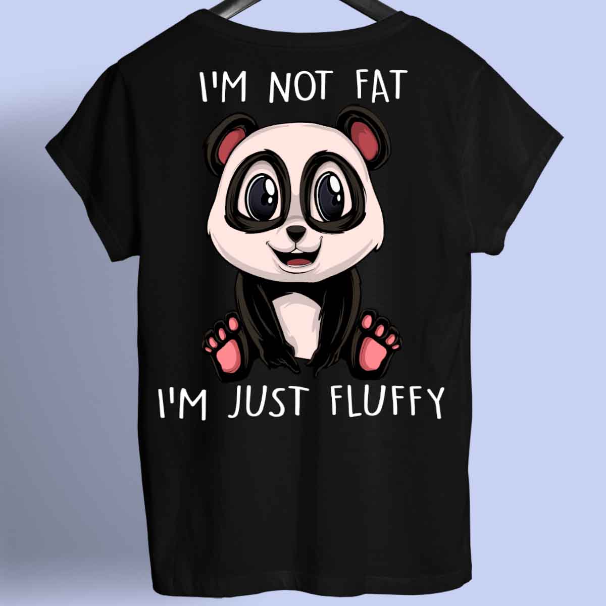 Fluffy Panda - Shirt Unisex Backprint