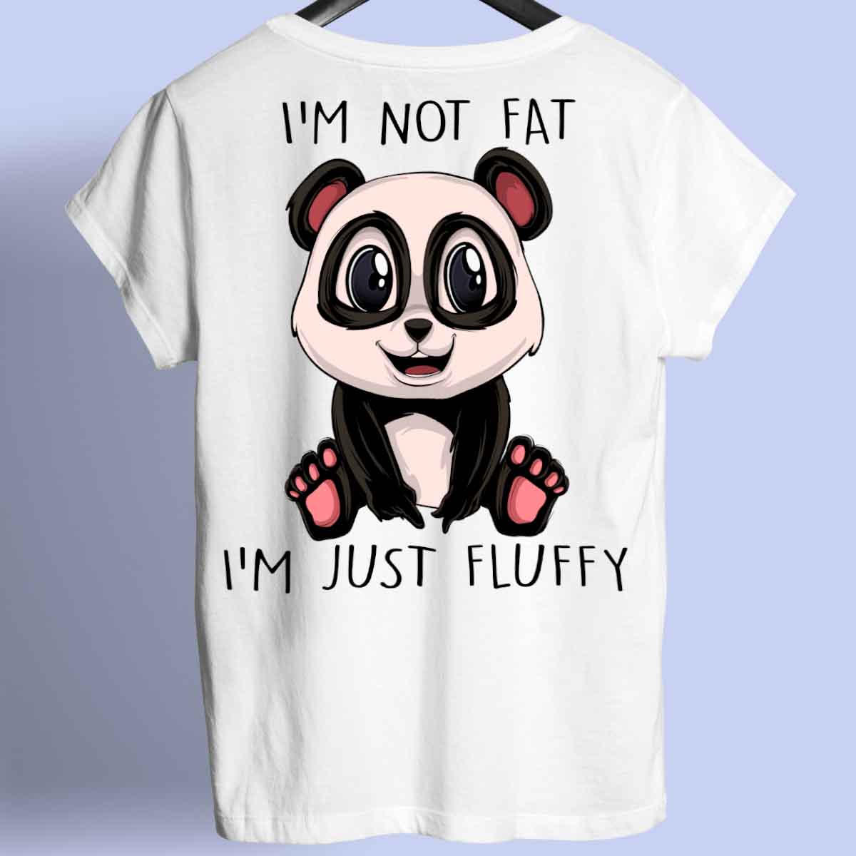 Fluffy Panda - Shirt Unisex Backprint