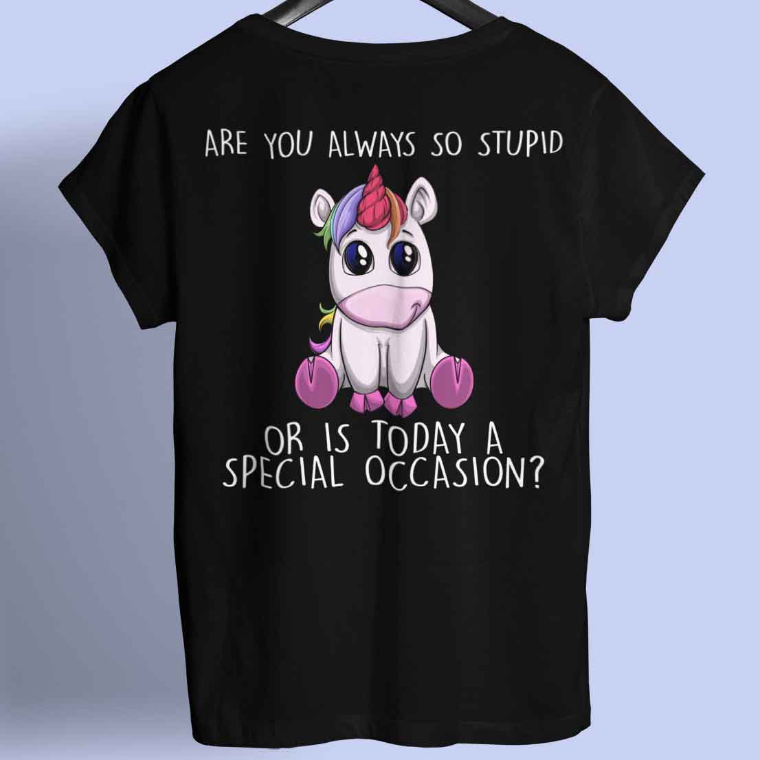 Occasion Unicorn - Shirt Unisex Backprint